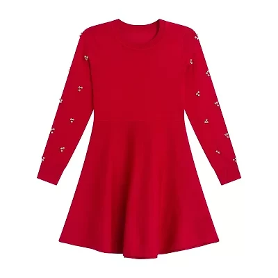 by&by girl Big Kid Girls Long Sleeve Sweater Dress
