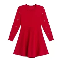 by&by girl Big Kid Girls Long Sleeve Sweater Dress