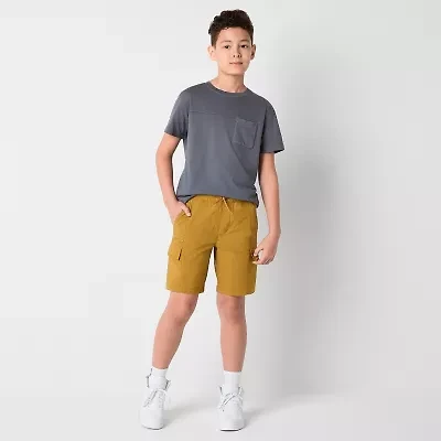 Thereabouts Pull-On Little & Big Kid Boys Stretch Fabric Adjustable Waist Cargo Short