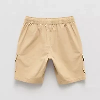 Thereabouts Pull-On Little & Big Kid Boys Husky Adaptive Adjustable Waist Features Easy-on + Easy-off Cargo Short