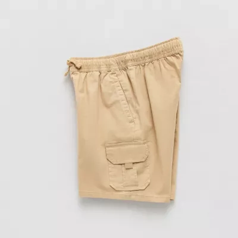 Thereabouts Pull-On Little & Big Kid Boys Husky Adaptive Adjustable Waist Features Easy-on + Easy-off Cargo Short
