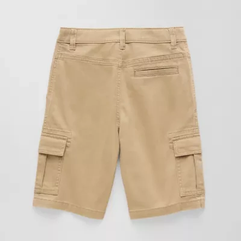 Thereabouts Little & Big Kid Boys Husky Stretch Fabric Adjustable Waist Cargo Short