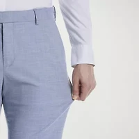 Savane Sharkskin Mens Straight Fit Flat Front Pant