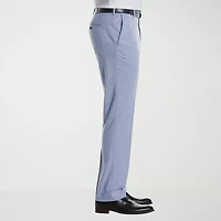 Savane Sharkskin Mens Straight Fit Flat Front Pant