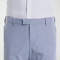 Savane Sharkskin Mens Straight Fit Flat Front Pant