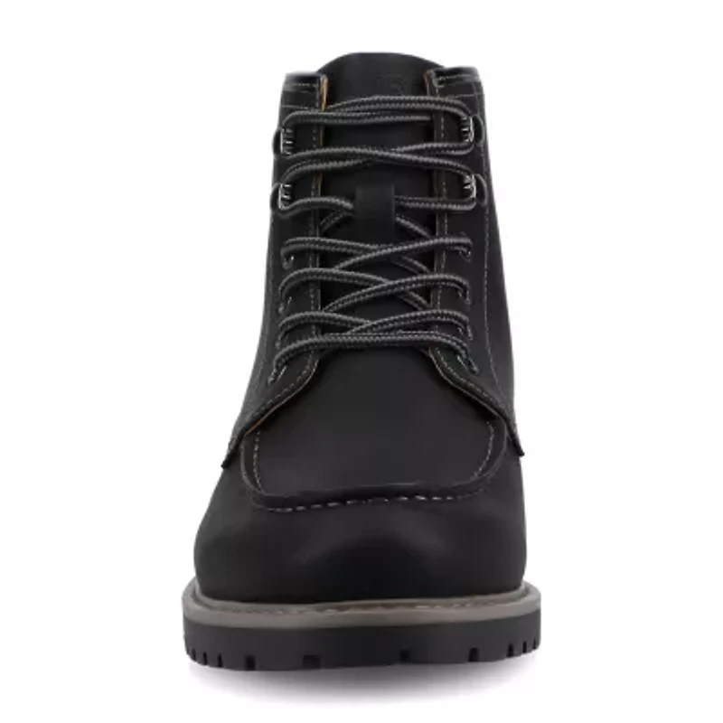 Vance Co Mens Zeus Block Heel Chelsea Boots