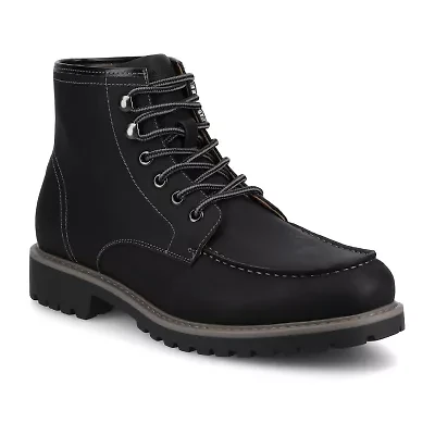 Vance Co Mens Zeus Block Heel Chelsea Boots