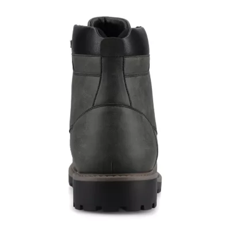 Vance Co Mens Block Heel Combat Boots
