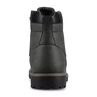Vance Co Mens Block Heel Combat Boots