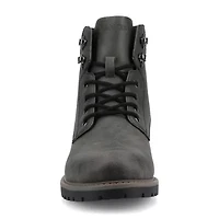 Vance Co Mens Block Heel Combat Boots