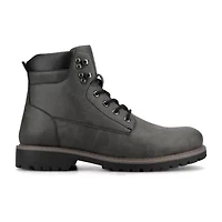 Vance Co Mens Block Heel Combat Boots