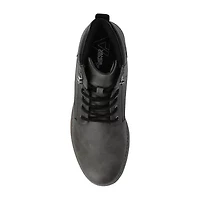 Vance Co Mens Block Heel Combat Boots