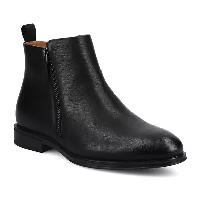 Vance Co Mens Block Heel Chelsea Boots