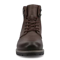 Vance Co Mens Block Heel Combat Boots