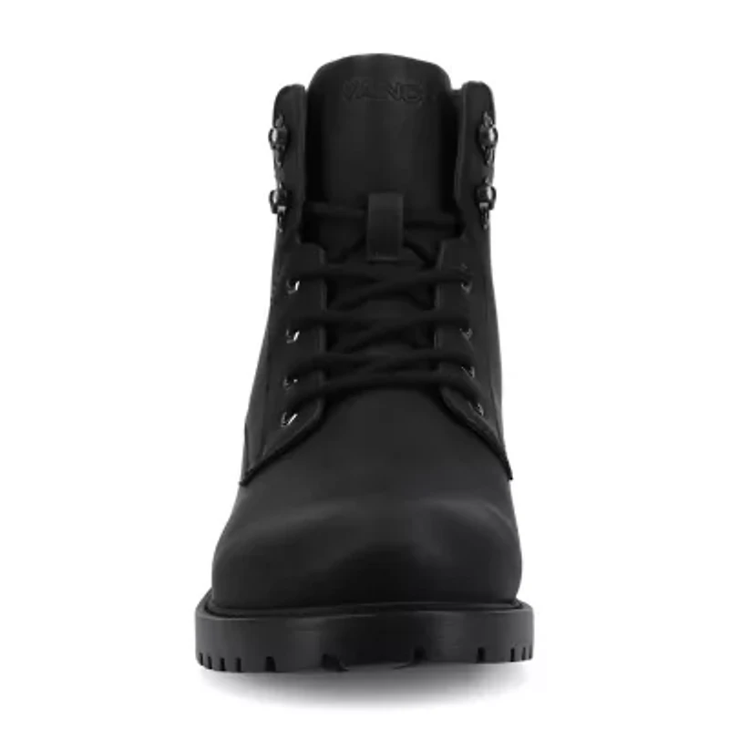 Vance Co Mens Block Heel Combat Boots