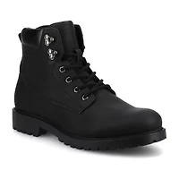 Vance Co Mens Block Heel Combat Boots