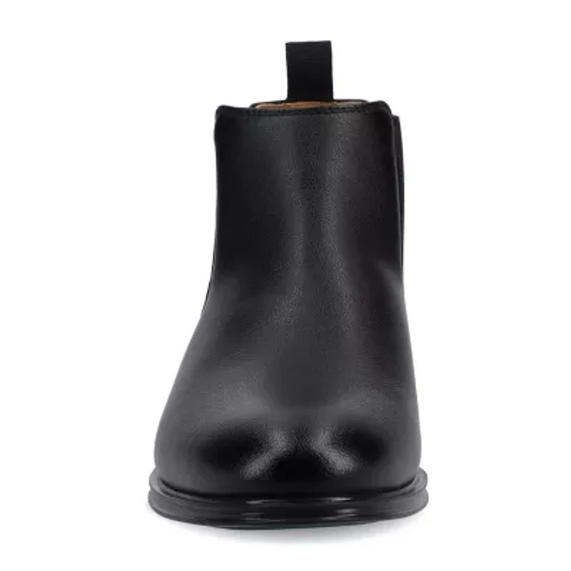 Vance Co Mens Block Heel Chelsea Boots