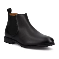Vance Co Mens Block Heel Chelsea Boots