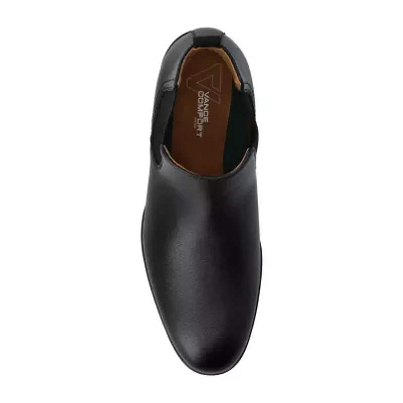 Vance Co Mens Block Heel Chelsea Boots