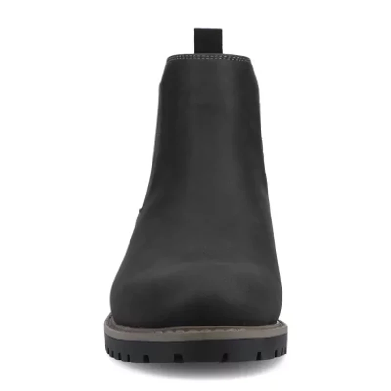 Vance Co Mens Block Heel Chelsea Boots