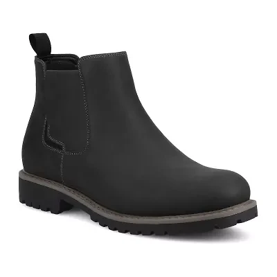 Vance Co Mens Block Heel Chelsea Boots