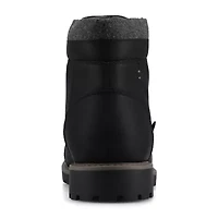 Vance Co Mens Block Heel Combat Boots