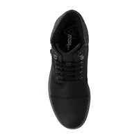 Vance Co Mens Block Heel Combat Boots