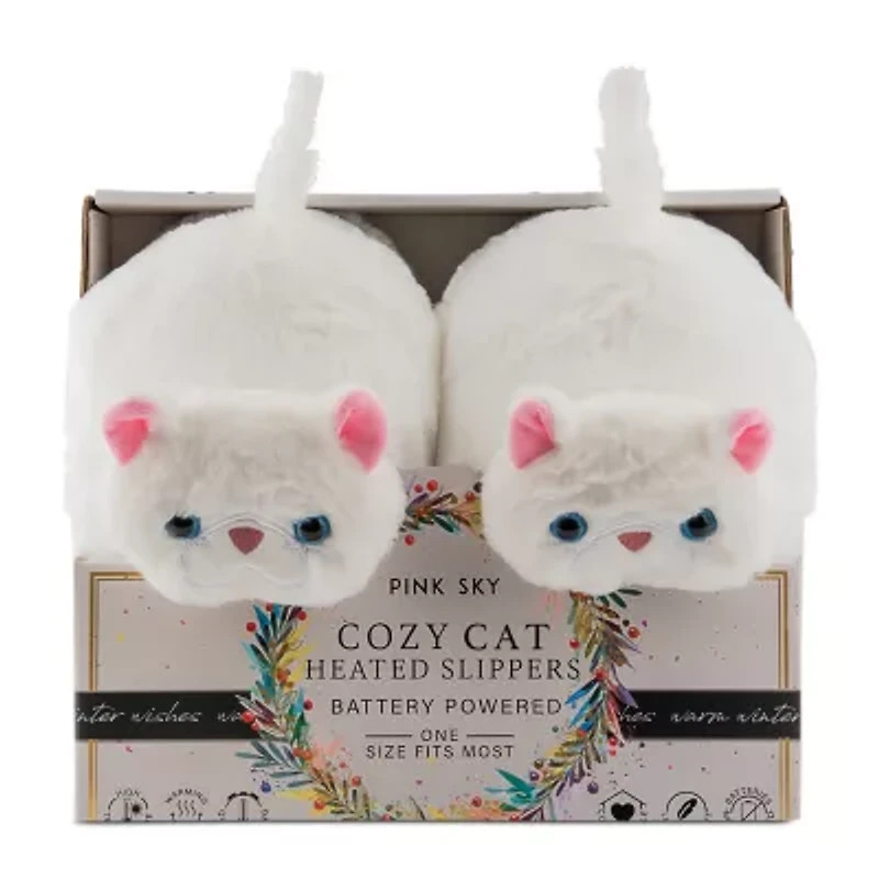 Pink Sky Warming Slipper Kitty