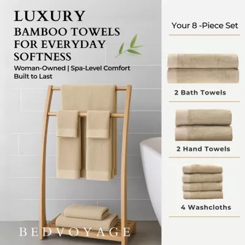 BedVoyage Resort 8-pc. Rayon from Bamboo Bath Towel Set