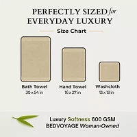 BedVoyage Resort 8-pc. Rayon from Bamboo Bath Towel Set