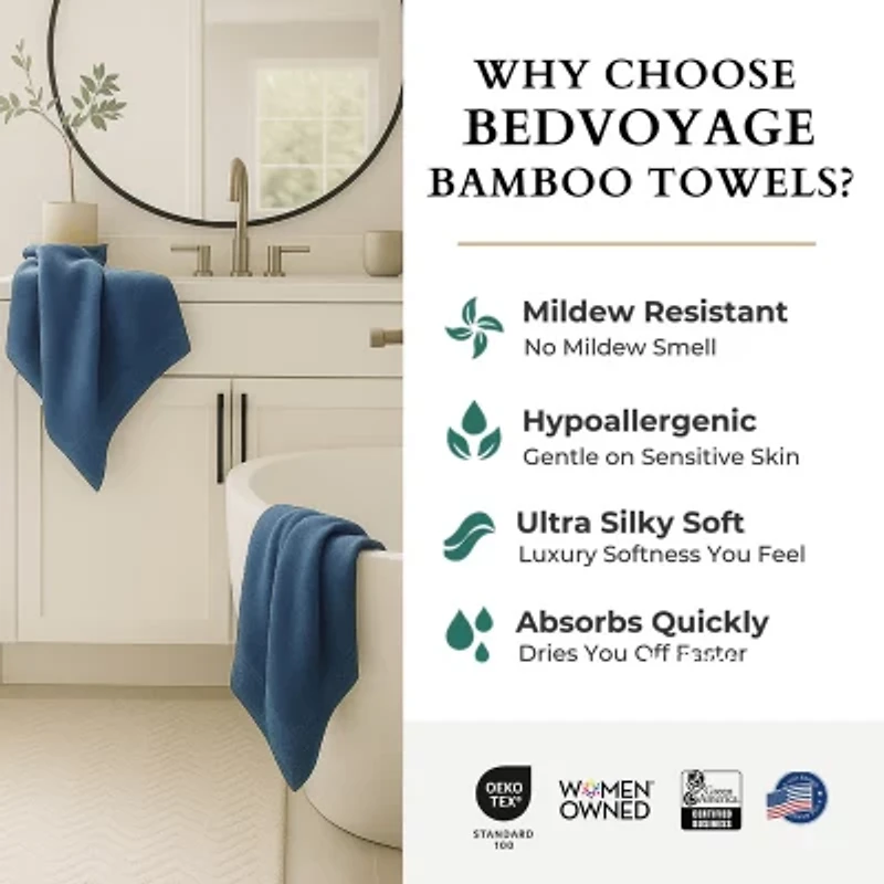 Bedvoyage 3-pc. Solid Bath Towel Set