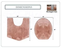 Home Weavers Inc Element 2-pc. Bath Rug Set