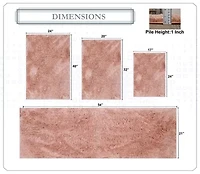 Home Weavers Inc Element 4-pc. Bath Rug Set