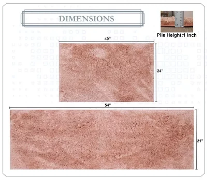 Home Weavers Inc Element 2-pc. Bath Rug Set