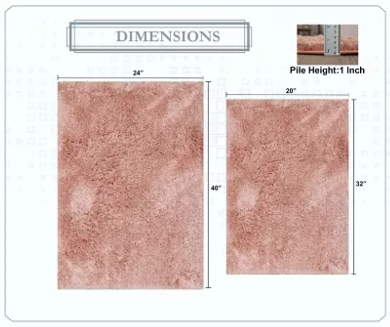 Home Weavers Inc Element 2-pc. Bath Rug Set