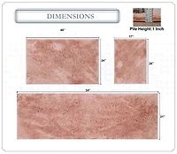 Home Weavers Inc Element 3-pc. Bath Rug Set