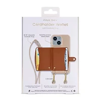 Pink Sky Cardholder Wallet Case with Crossbody Strap