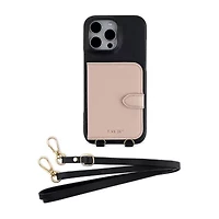 Pink Sky Cardholder Wallet Case with Crossbody Strap