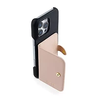 Pink Sky Cardholder Wallet Case with Crossbody Strap