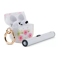 Pink Sky Pressed Flower Airpod Case with Cleaning Kit