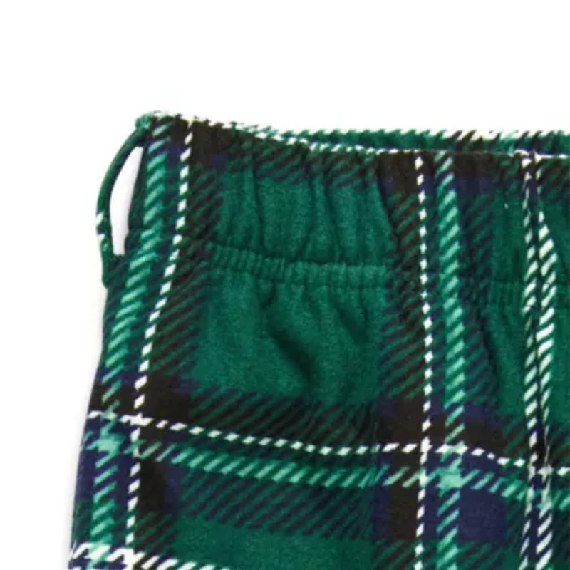 North Pole Trading Co. Sleigh Bells Ring Little & Big Kid Unisex Adaptive Easy-on + Easy-off Crew Neck Long Sleeve 2-pc. Matching Family Pajama Sets