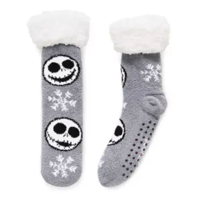 Pom Head Womens Breathable Multi-Pack 1 Pair Nightmare Before Christmas Slipper Socks