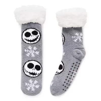 Womens 1 Pair Nightmare Before Christmas Slipper Socks