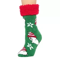 Pom Head Womens Breathable Multi-Pack 1 Pair Peanuts Slipper Socks