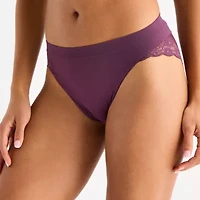 Ambrielle Seamless Lace High Cut Panty