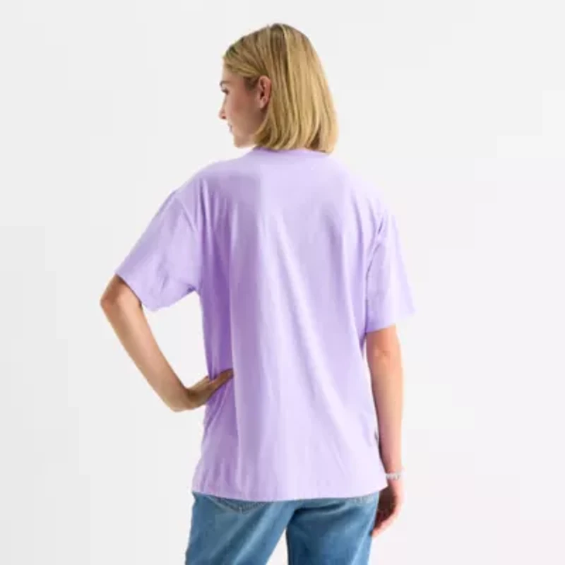 Paris France Womens Juniors Crew Neck Short Sleeve Regular Fit The Aristocats Graphic T-Shirt