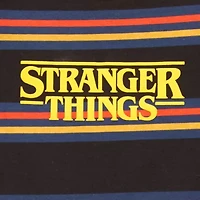 Stranger Things Ringer Tee Womens Juniors Crew Neck Short Sleeve Fitted Graphic T-Shirt