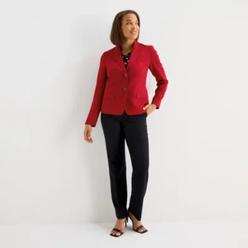 Black Label by Evan-Picone Womens Classic Fit Suit Jacket