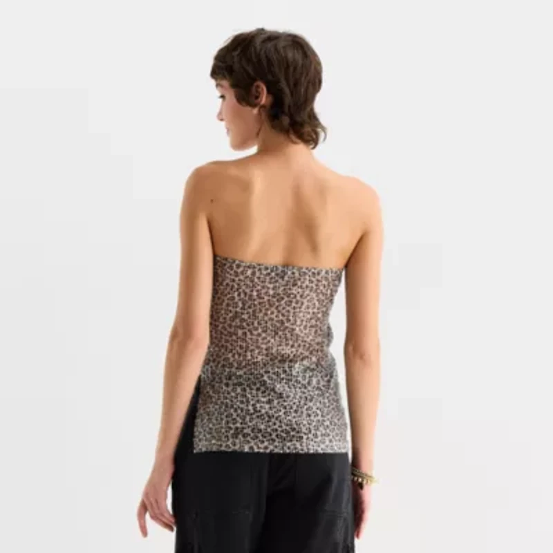 Forever 21 Womens Juniors Sequin Tube Top