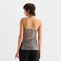 Forever 21 Womens Juniors Sequin Tube Top